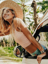 Load image into Gallery viewer, Sexy Beach Bikini Stripes Split Bandage Swimwear
