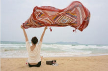 Load image into Gallery viewer, Bohemian Tassel Fashion Vintage Ethnic Cotton Linen Scarf
