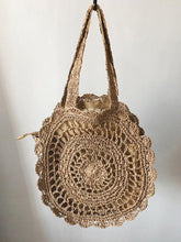 Load image into Gallery viewer, Exquisite Retro Women Hollowed Round Straw Weaving Bag
