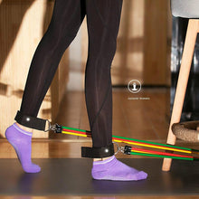 Load image into Gallery viewer, 11-piece pull rope combination pull belt TPE home fitness equipment multifunctional pull rope grip

