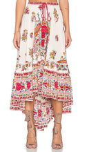 Load image into Gallery viewer, Bohemian Tribal Floral Skirt Knee Lengt Summer Beach Long Casual Skirt
