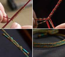Load image into Gallery viewer, Hand-woven Retro National Wind Adjustable Cotton Rope Necklace Rope

