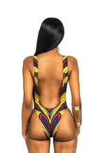 Load image into Gallery viewer, New Ladies Printed Open Back One-piece Swimsuit
