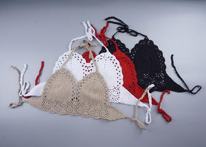 Hand Crocheted Bikini Wrapped In A Hot Spring Split Swimsuit