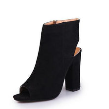 Load image into Gallery viewer, Solid Color Thick Heel Women Shoes
