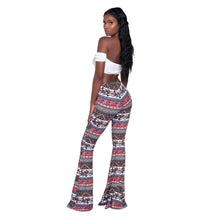 Load image into Gallery viewer, Fashion Pattern Printed Women&#39;s Bootcut Pants
