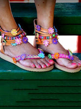 Load image into Gallery viewer, Floral Summer Beach Sandals
