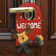 Load image into Gallery viewer, Santa Deer Pattern Door Decor for House Bar Christmas Decoration

