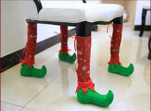 Christmas Chair Table Foot Cover Decoration