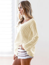 Load image into Gallery viewer, Asymmetric Tasseled Knitting Sweater Tops
