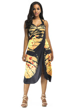 Load image into Gallery viewer, New Sexy Shawl Sling Print Cover up Dress
