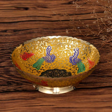 Load image into Gallery viewer, Tibet colorful bowls of candy bowls for fruit bowls and snacks for creative living room ornaments bowls Peacock bowls for Buddha bowls
