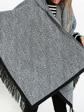 Load image into Gallery viewer, Fashion Asymmetric Tassels With Hat Cape Tops
