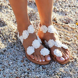 Summer Rome Beach Flat Bottom Sandals Shoes
