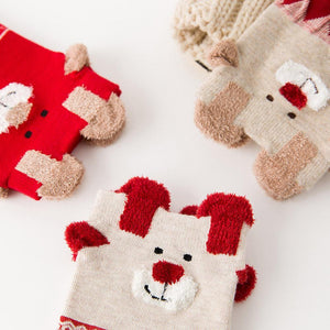 3 Pairs Christmas Winter Warm Deer Elk Xmas Socks Gifts