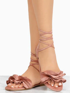 Flower Bandage Sandals Shoes For Women