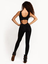 Load image into Gallery viewer, Black Gauze Yoga Close-fitting Jumpsuit
