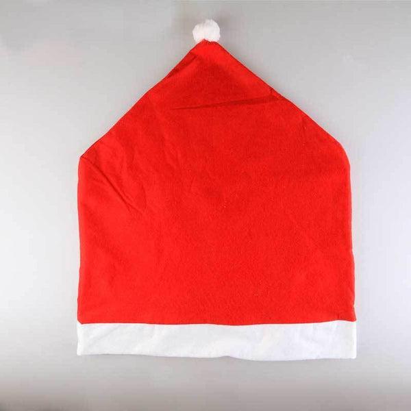 New Santa Red Hat Chair Covers Christmas Decorations Dinner Chair Xmas Cap Chair Backrest Deco Coating Home Decoration