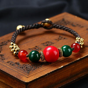 New Tibetan ethnic jewelry hand-woven Nepal Pearl retro bracelet