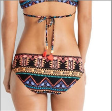 Load image into Gallery viewer, Boho Summer Cross Straps Floral Sexy Bikini Swimwear

