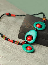 Load image into Gallery viewer, Vintage Handmade Turquoise Clavicle Necklaces Accessories
