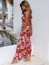 Load image into Gallery viewer, Flower Sleeveless Backless Wide Leg Pants Jumpsuit
