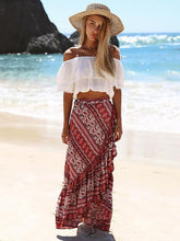 Load image into Gallery viewer, Print Bohemia High Waist Irregular Skirt
