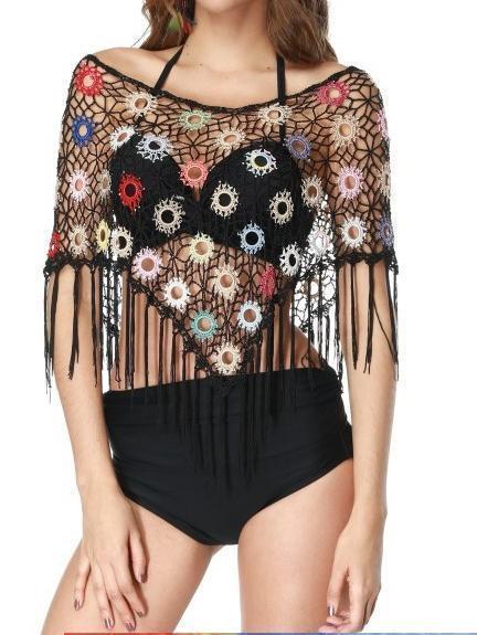 2018 New Hollow Tassel Beach Bikini Cover Up