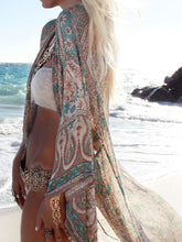 Load image into Gallery viewer, Printed Chiffon Loose Long Section Swimwear Beach Bikini Cover Up
