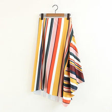 Load image into Gallery viewer, Stripe Irregular Fashion Beach Skirt
