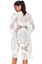Load image into Gallery viewer, 2018 New  Arrival Sun Flower tassel bikini blouse
