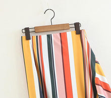 Load image into Gallery viewer, Stripe Irregular Fashion Beach Skirt
