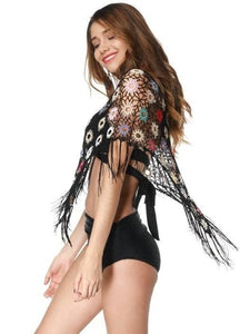 2018 New Hollow Tassel Beach Bikini Cover Up