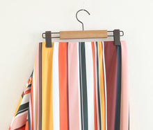 Load image into Gallery viewer, Stripe Irregular Fashion Beach Skirt
