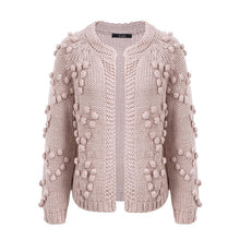 Load image into Gallery viewer, Winter Hairball Knitted Cardigan O Neck Long Sleeve Jumper Sweaters
