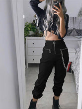 Load image into Gallery viewer, Goth Style Street Wear Cool Zipper Pants
