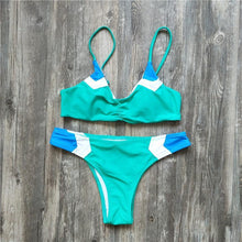 Load image into Gallery viewer, Split Bikini Color Matching Sexy Swimsuit
