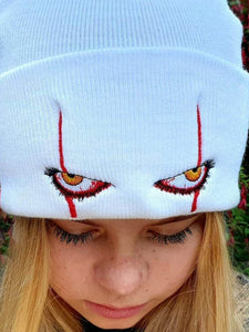 Pennywise scary eyes  hat warm cover hip hop Hat Wool Hat