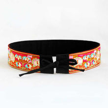 Load image into Gallery viewer, Colorful Embroidery, Wide Waistband, Women's Decorative Ethnic Style Clothing, Dress, Women's Waist, Versatile Slim Fitting Belt
