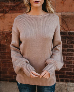 2018 Knit Long Sleeve Bowknot Tops Sweater