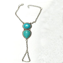 Load image into Gallery viewer, Bohemian jewelry beach simple ethnic turquoise chain bracelet jewelry
