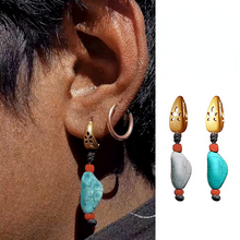 Load image into Gallery viewer, Tibetan folk style Stone earrings
