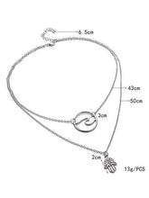 Load image into Gallery viewer, Fashion Alloy Palm Wave Multi-layer Necklace
