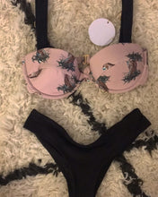Load image into Gallery viewer, Printed Steel Plate Gathered Split Swimsuit Bikini

