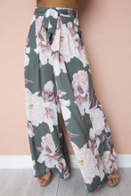 Load image into Gallery viewer, Floral Print High Waist Loose Wide Leg Pants
