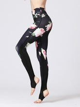 Load image into Gallery viewer, Printing Quick-drying Yoga Pants Sports Leggings Digital Printing Feet Length Yoga Pants
