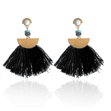 Load image into Gallery viewer, Bohemia trend fashion rope tassel earring vintage design party Xmas
