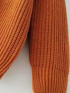 Fashion Solid Color V-neck Halterback Bandage Sweater Tops