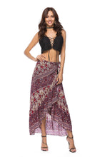 Load image into Gallery viewer, Print Bohemia High Waist Irregular Skirt
