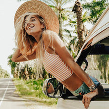 Load image into Gallery viewer, Sexy Beach Bikini Stripes Split Bandage Swimwear
